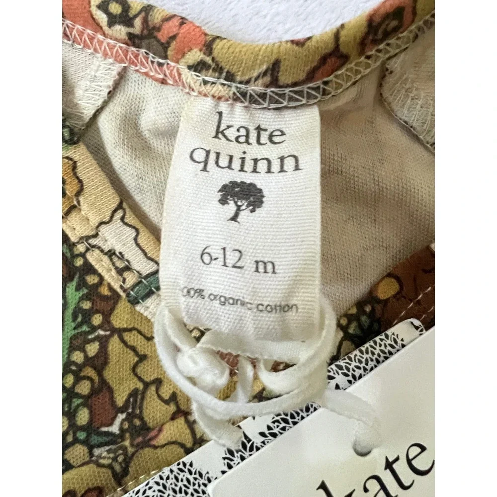 Kate Quinn Bodysuit Multicolor Retro Floral Organic Cotton 6-12M